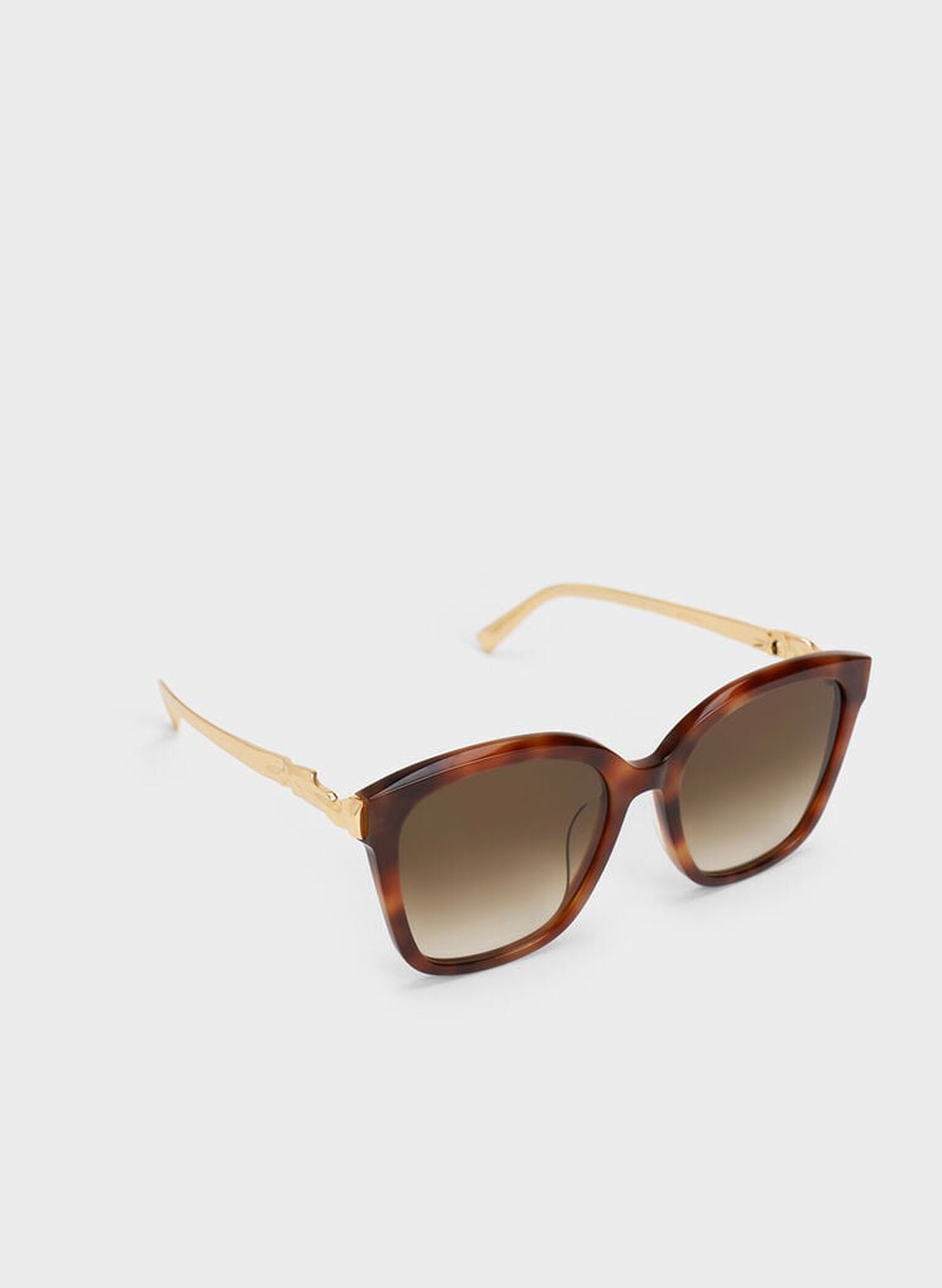Oversized Square Acetate Sunglasses, T. Shell, hi-res