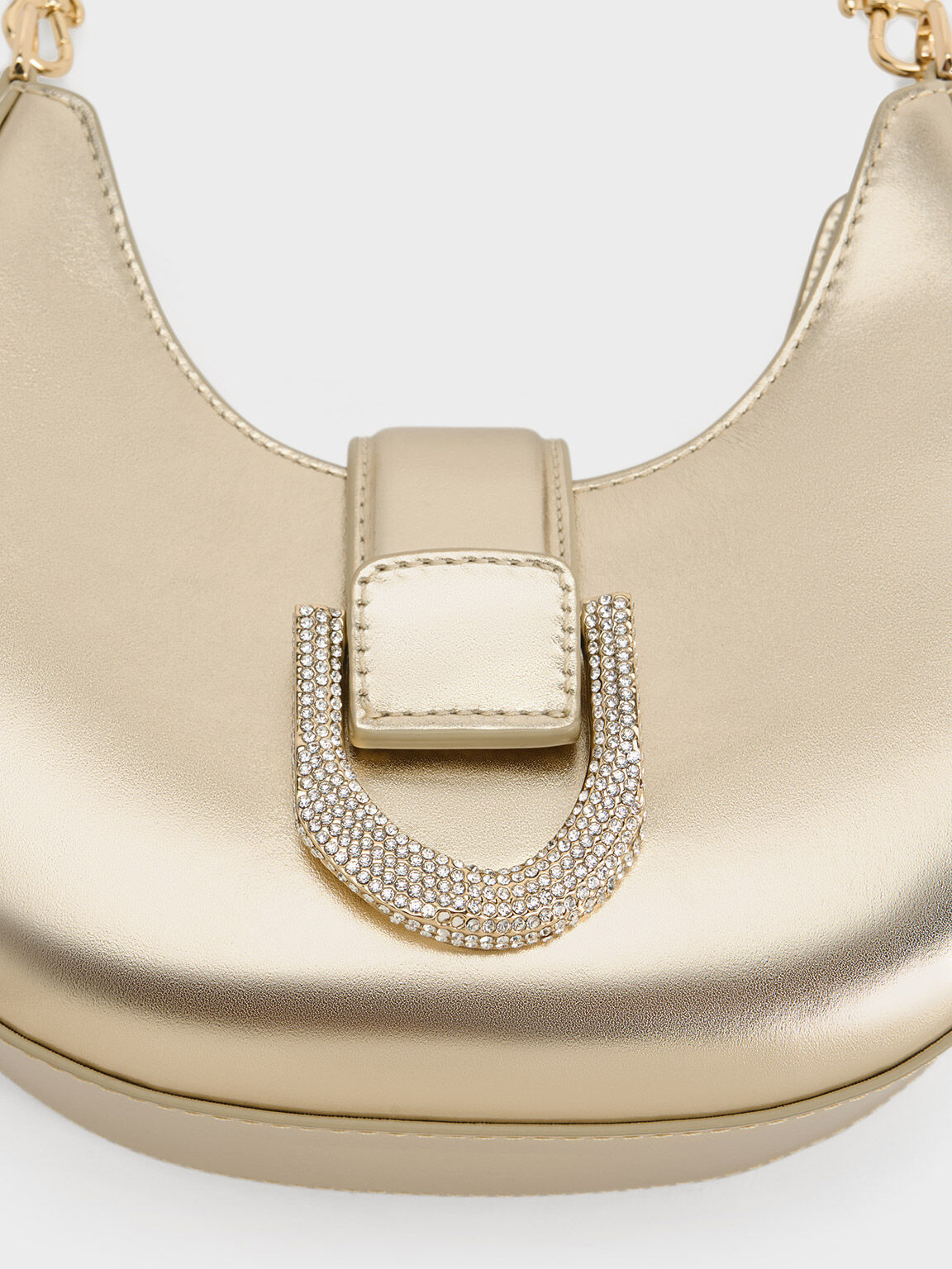 Gold leather pouch hot sale