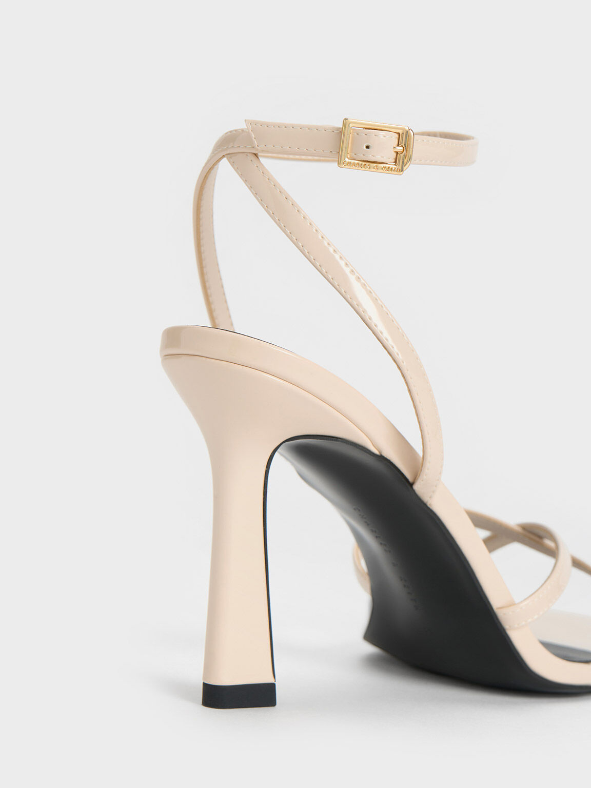 Cream strappy heels online