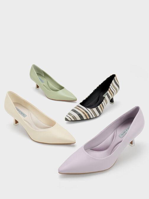 Emmy Spool Heel Pumps, Lilac, hi-res