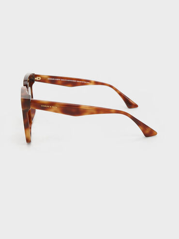 Tortoiseshell Recycled Acetate Classic Square Sunglasses, T. Shell, hi-res