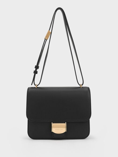 Violetta Boxy Bag, Black, hi-res