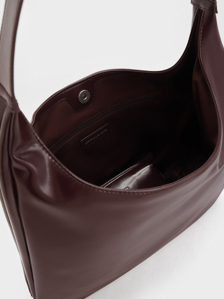 Lumen Slouchy Hobo Bag, Plum, hi-res