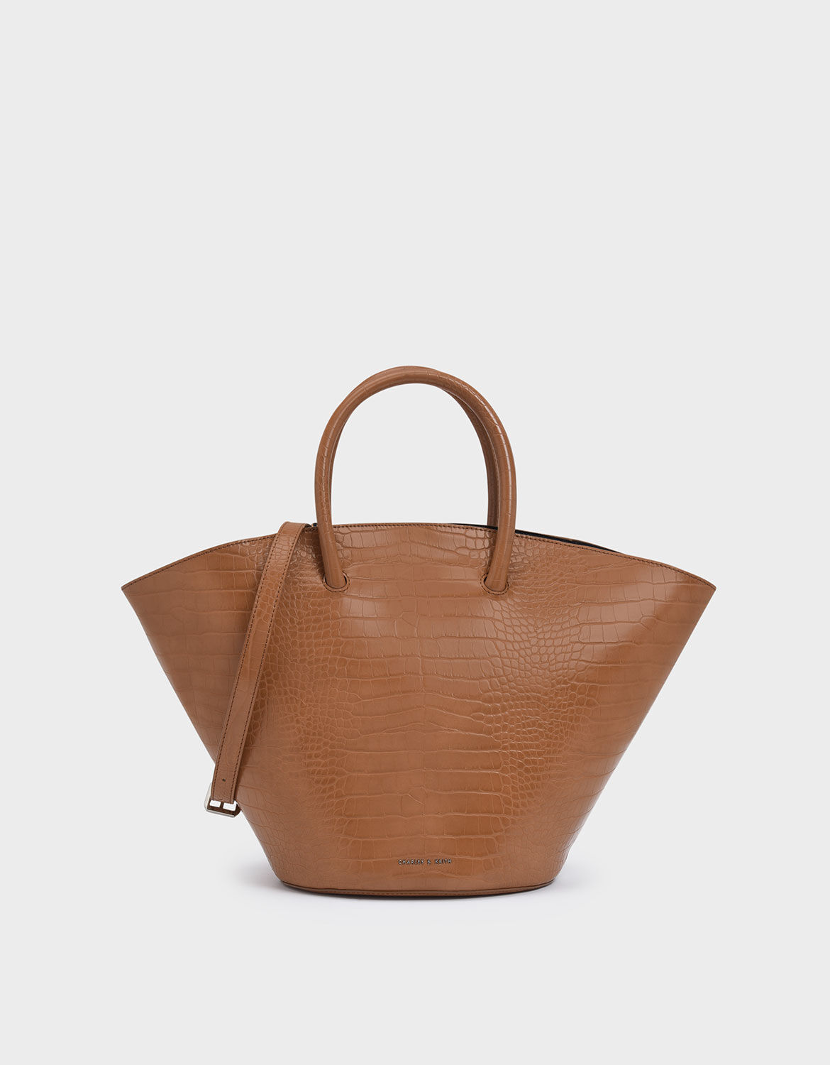 charles and keith trapeze tote bag