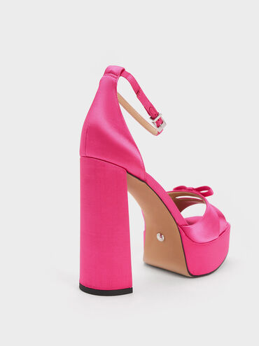 Verona 環保材質粗跟高跟鞋, 粉紅色, hi-res