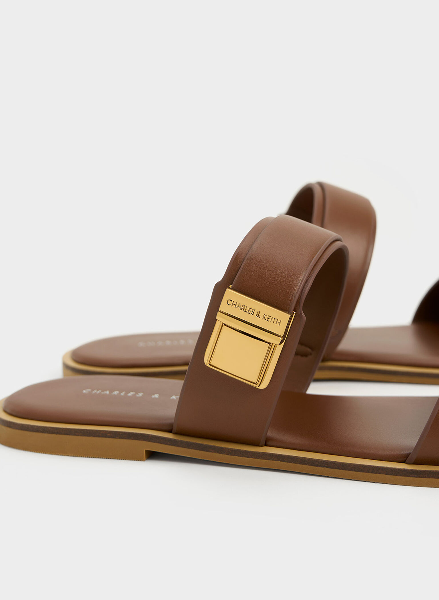 Sandalias Dove con doble tira, Marrón oscuro, hi-res