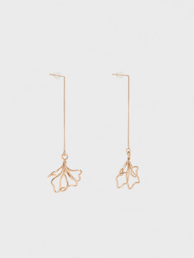 Fernley Flower Chain Drop Earrings, Rose Gold, hi-res