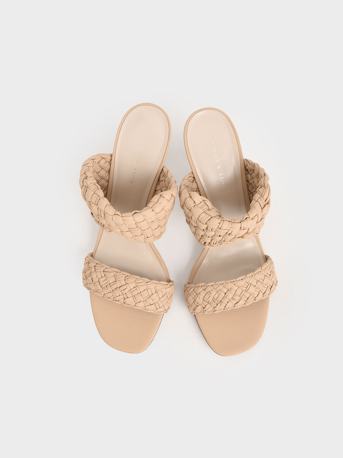 Nude block heel mule clearance