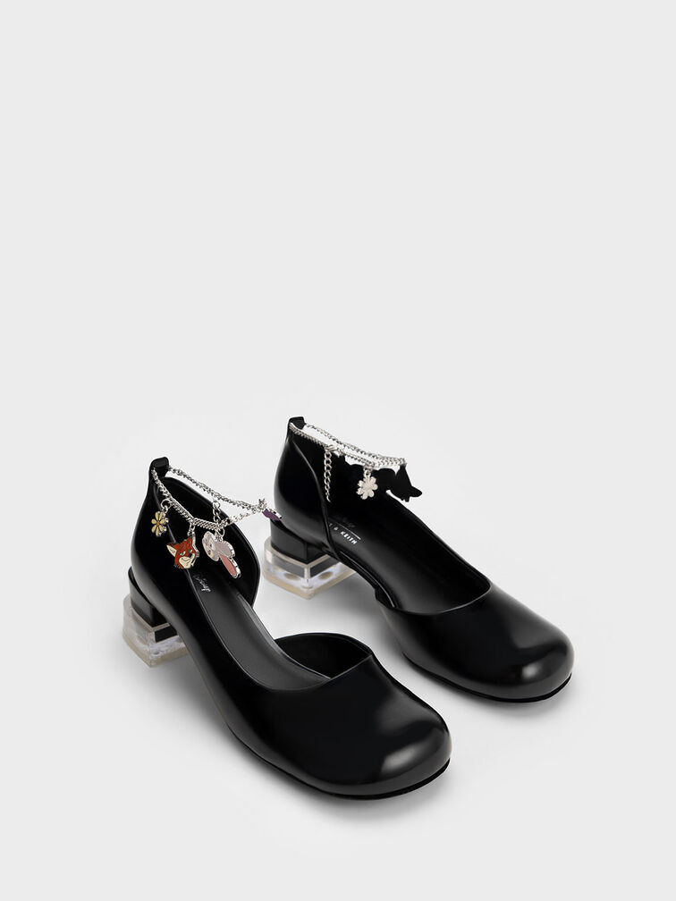 Judy Hopps Chain-Strap D'Orsay Pumps, Black Box, hi-res