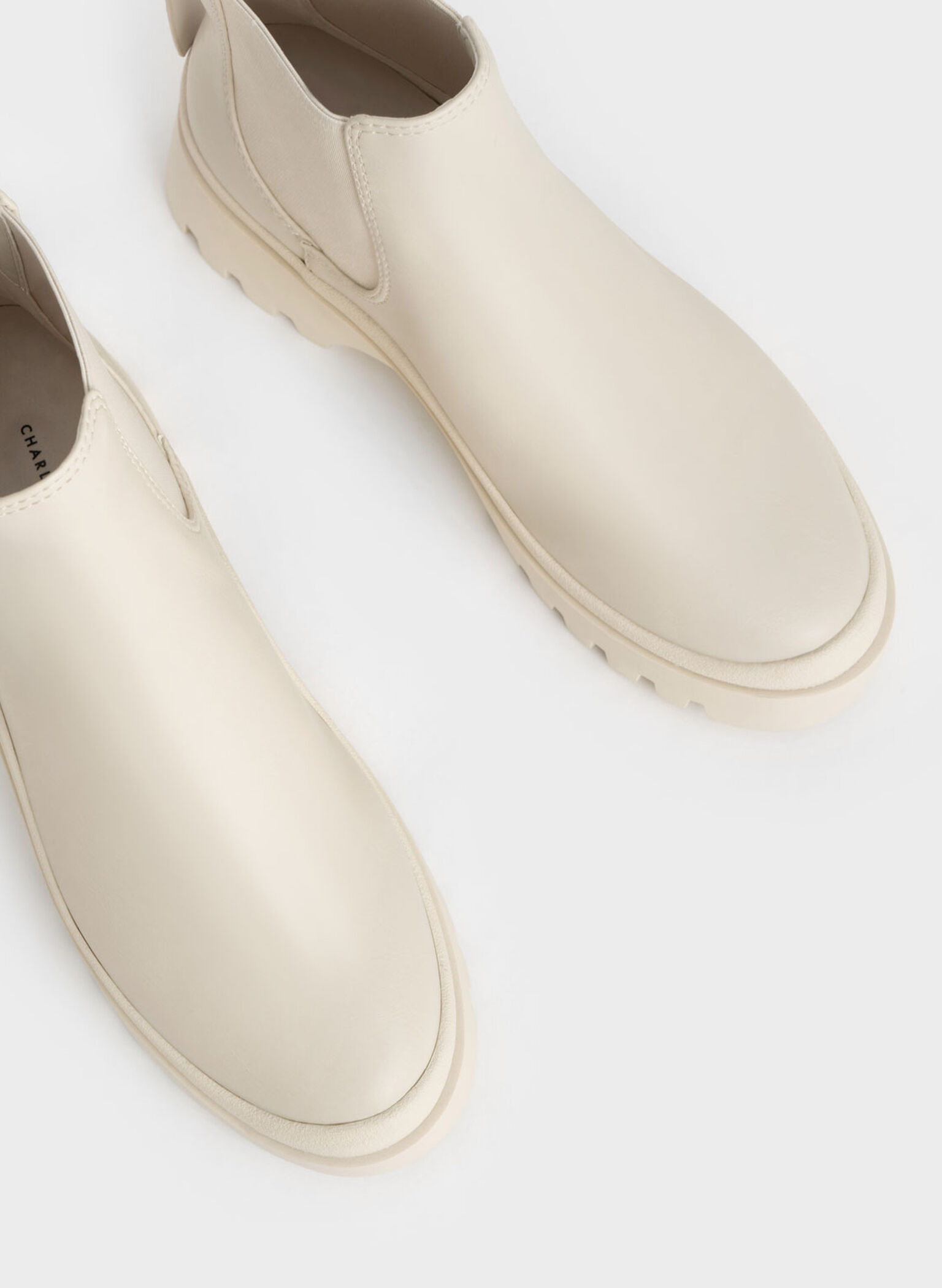 Extended Pull Tab Chelsea Boots, Chalk, hi-res