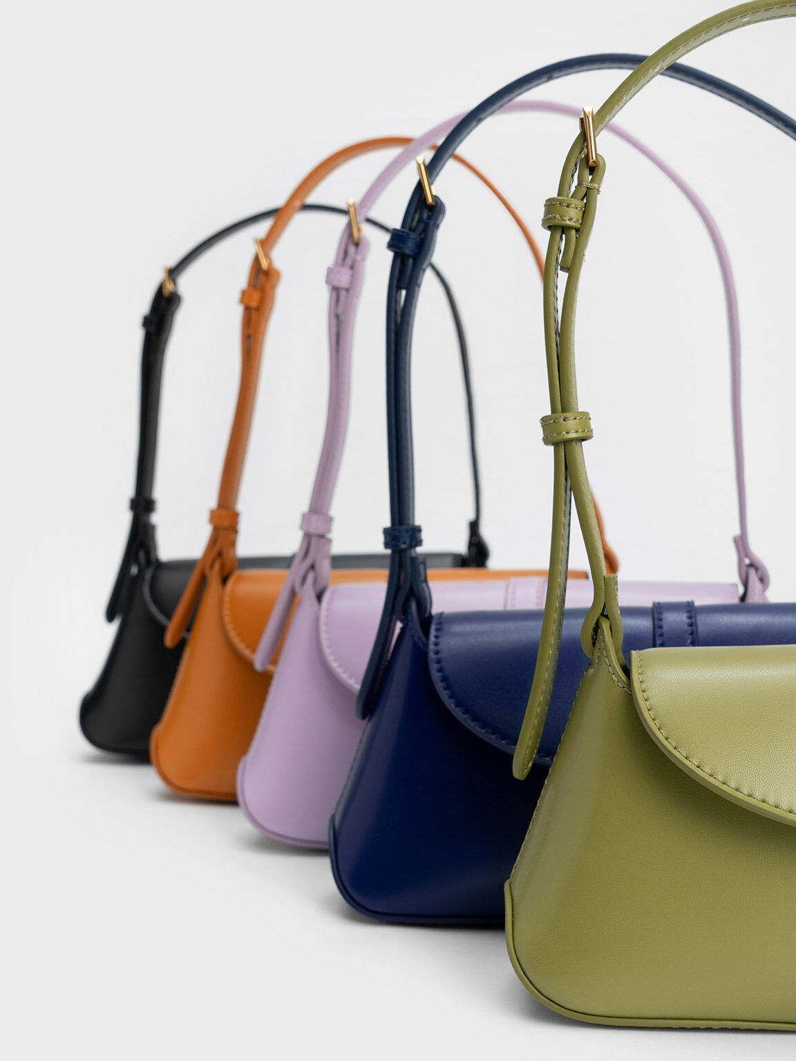 Annelise Double Belted Shoulder Bag, Pistachio, hi-res