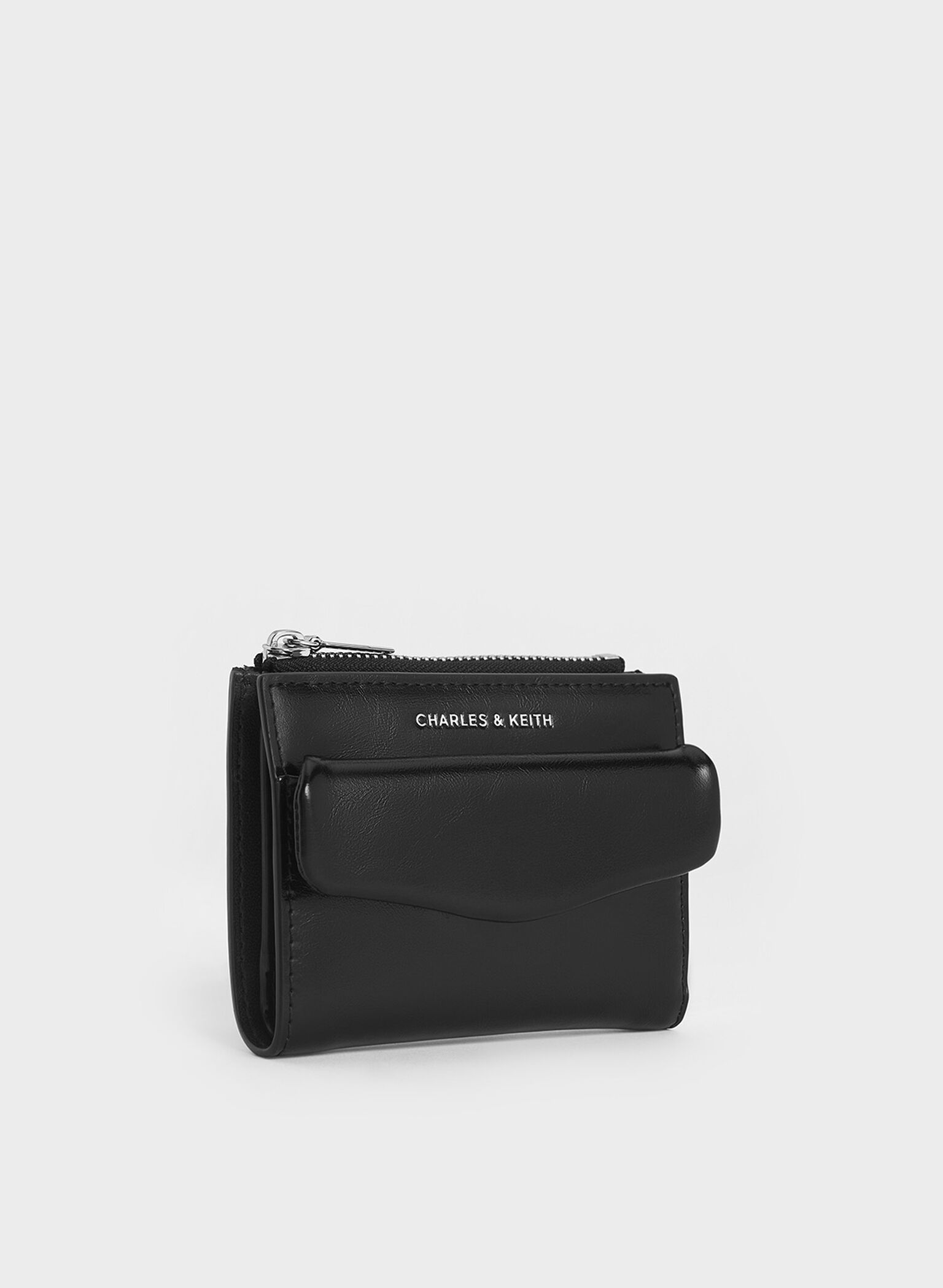 Rachel Front-Pocket Top-Zip Wallet, Noir, hi-res
