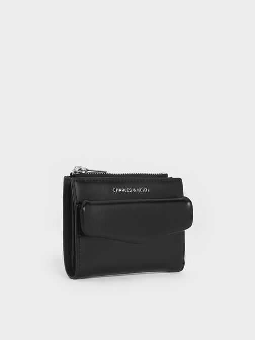Rachel Front-Pocket Top-Zip Wallet, Noir, hi-res