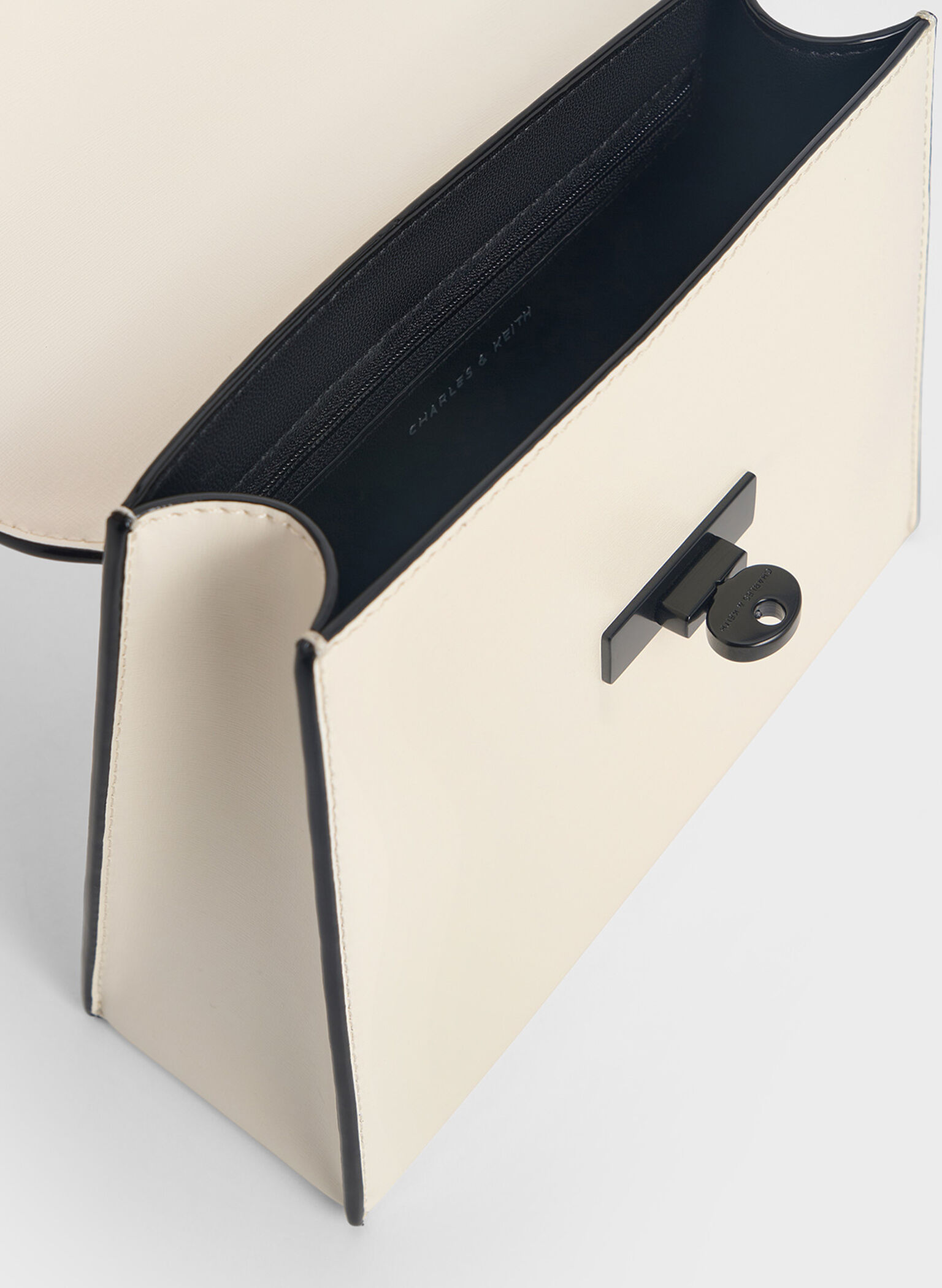 Samantha Envelope Top Handle Bag, Cream, hi-res