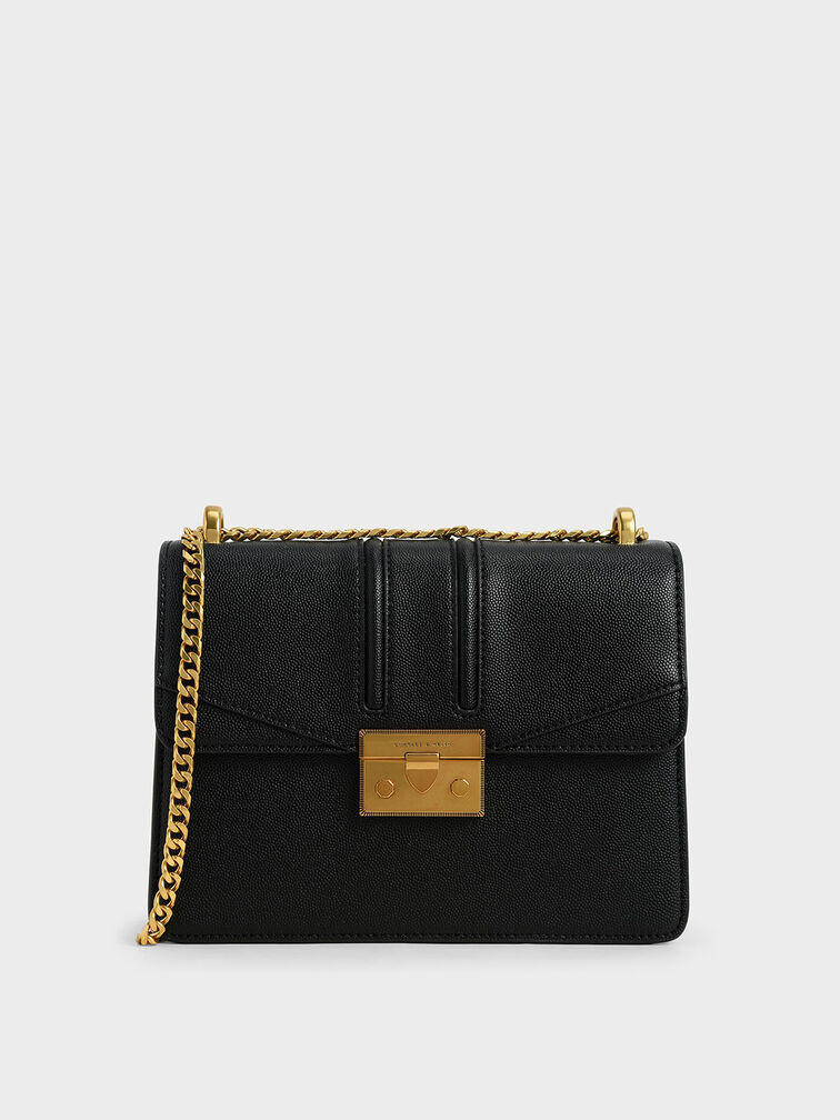 Fendi 2021 Medium Fendi First Bag - Black Shoulder Bags, Handbags