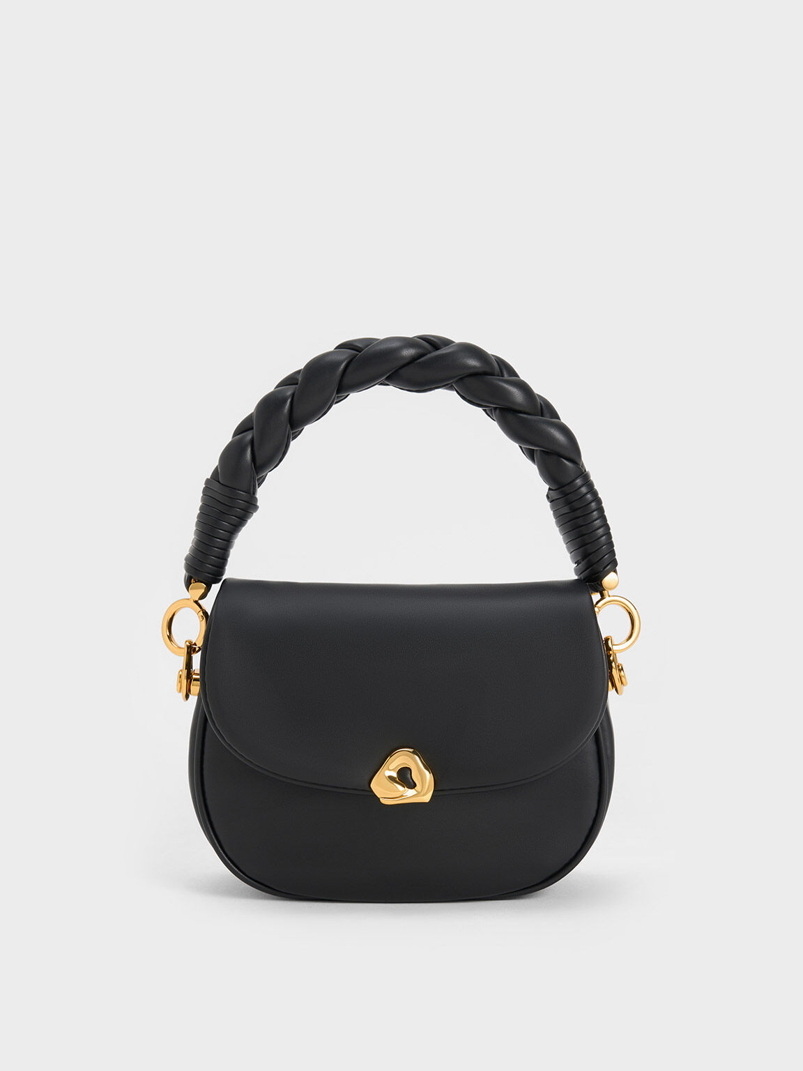 Moira Braided Handle Bag, Black, hi-res
