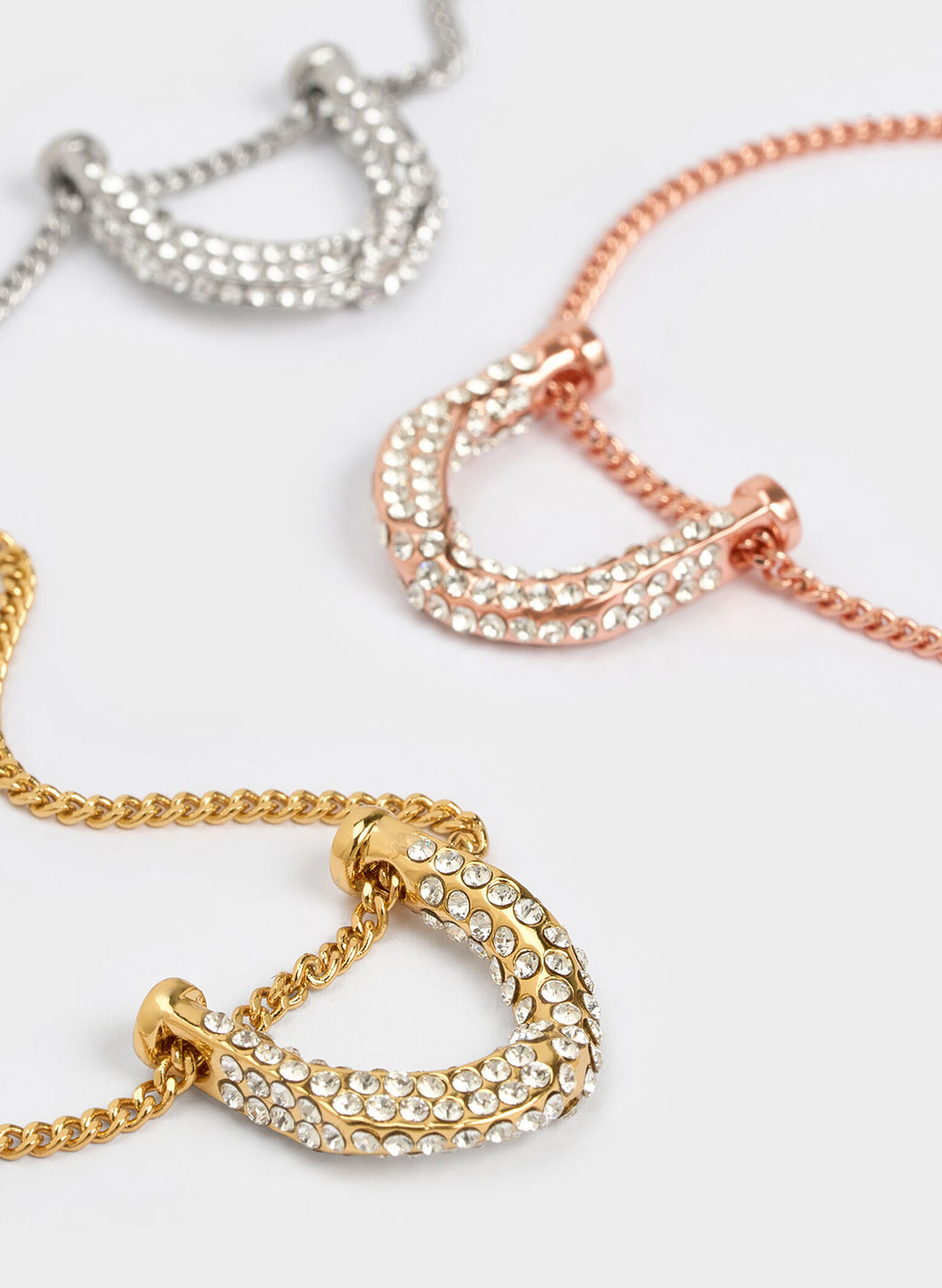 Collar Gabine con cristal de Swarovski, Dorado, hi-res