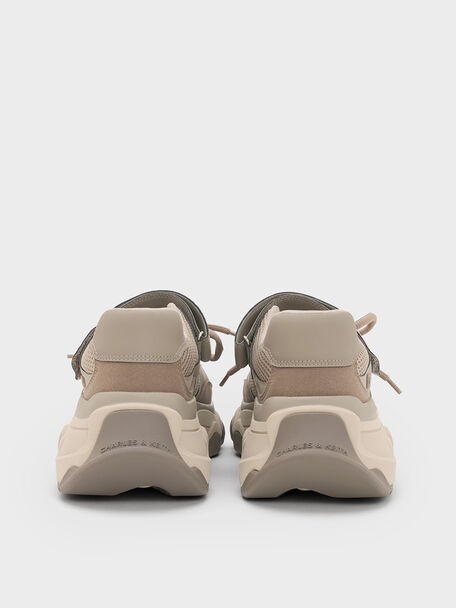 Gaskell Mesh Mary Jane Sneakers, Taupe, hi-res