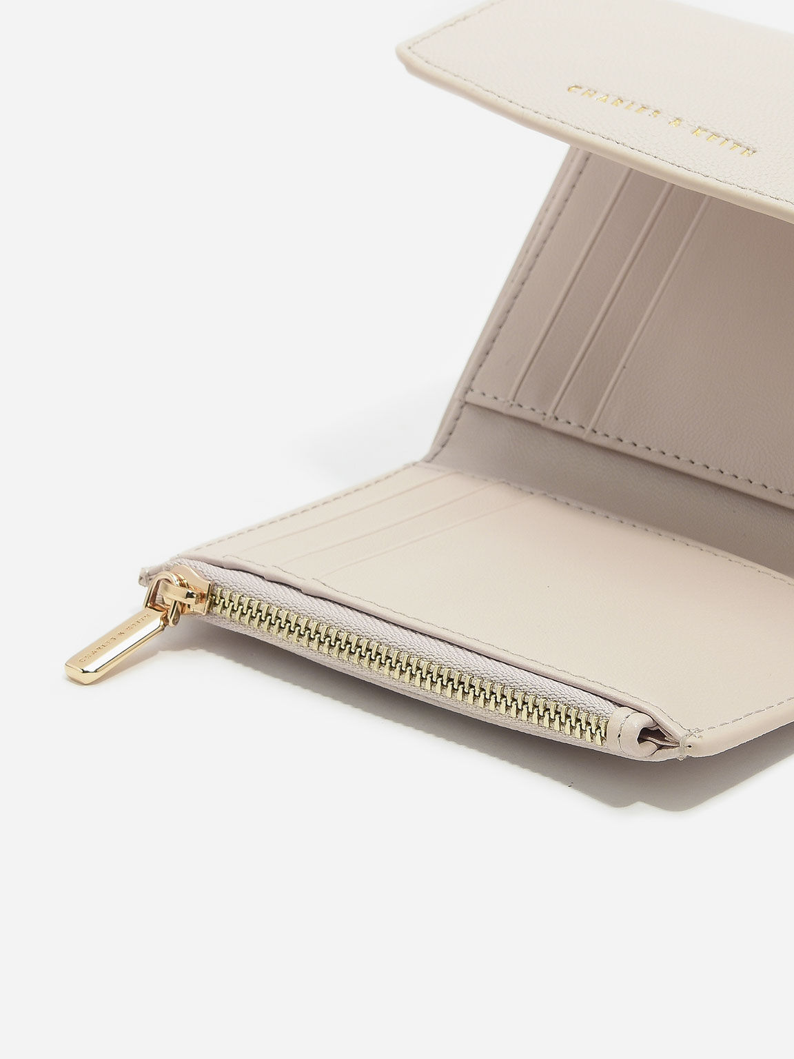 Mini Front Flap Wallet, Ivory, hi-res