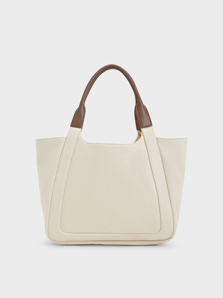 Nova Two-Tone Large Canvas Tote Bag, Multi, hi-res