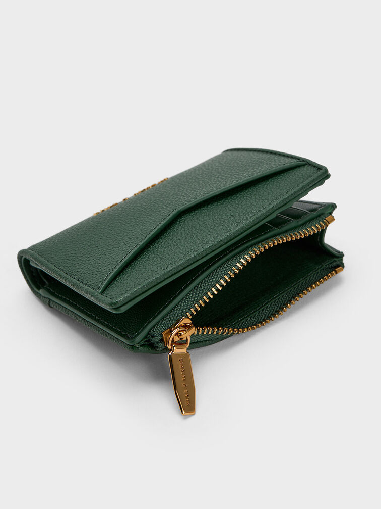 Cayce Short Wallet, Dark Green, hi-res