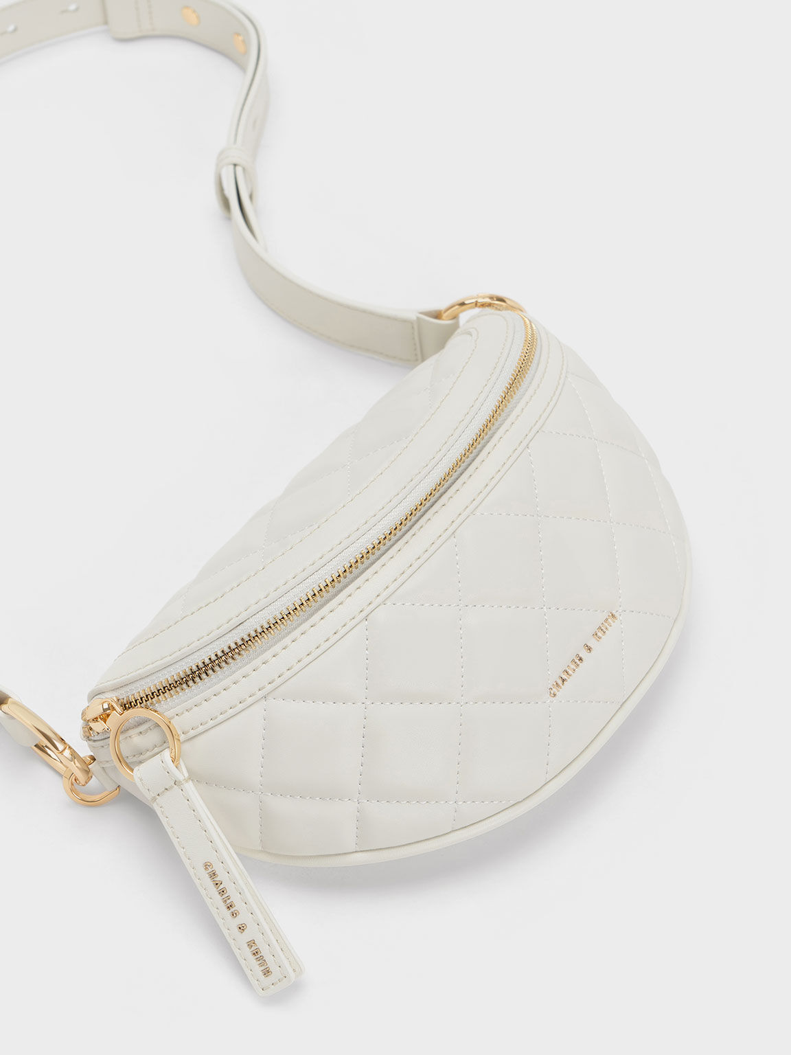 Half-Moon Crossbody Bag, Chalk, hi-res