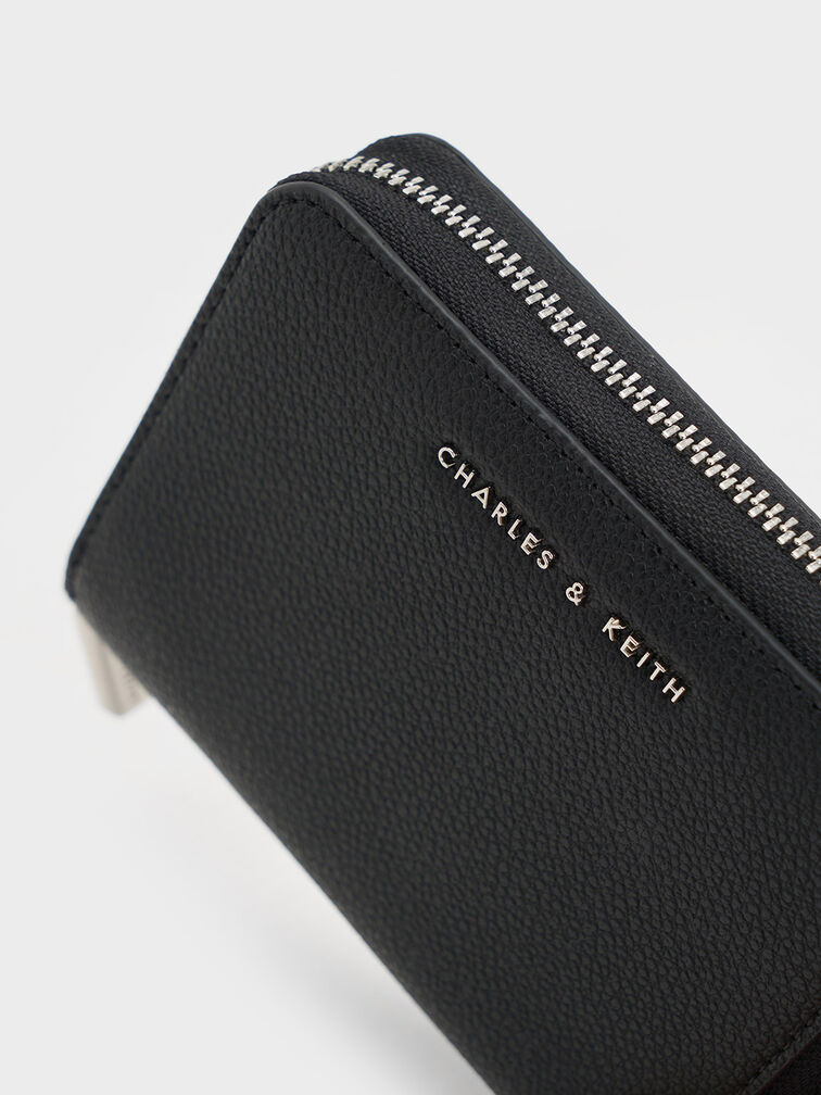 Basic Square Wallet, Black, hi-res