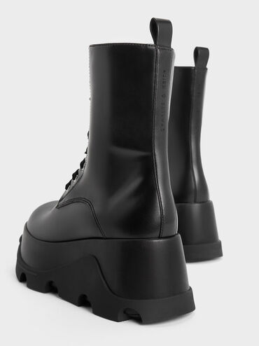 Triana Platform Ankle Boots, Black, hi-res