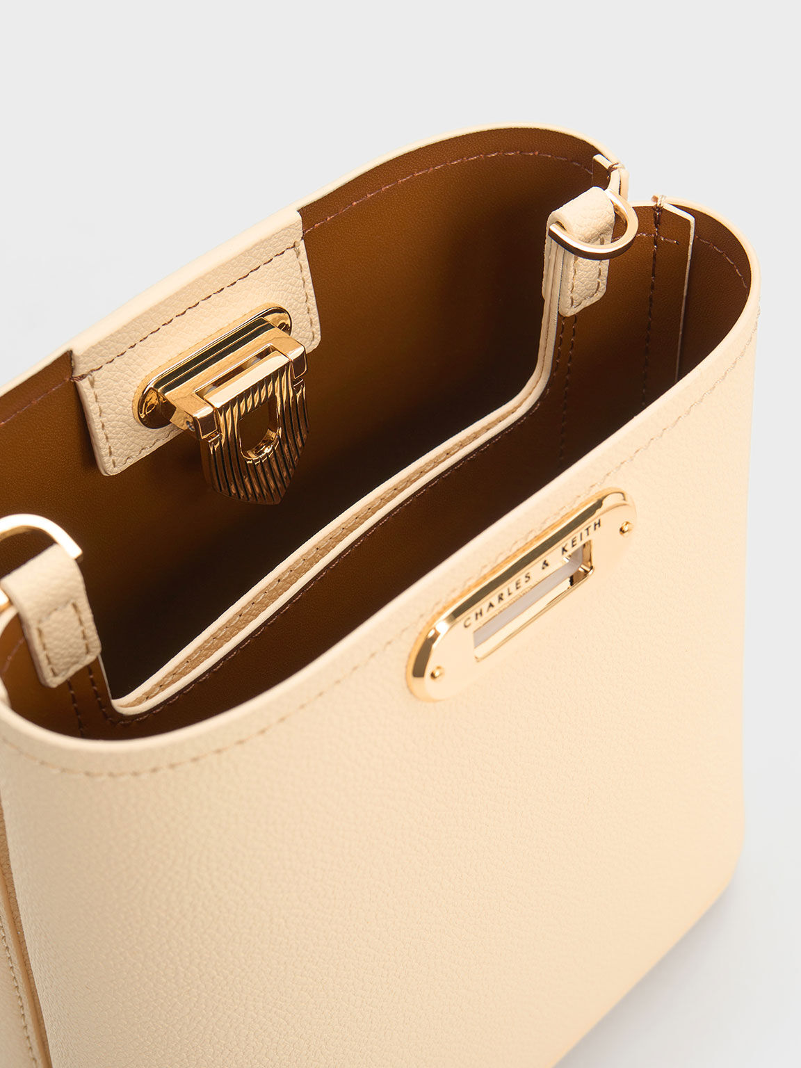 Beige Alcott Bucket Bag CHARLES & KEITH CA