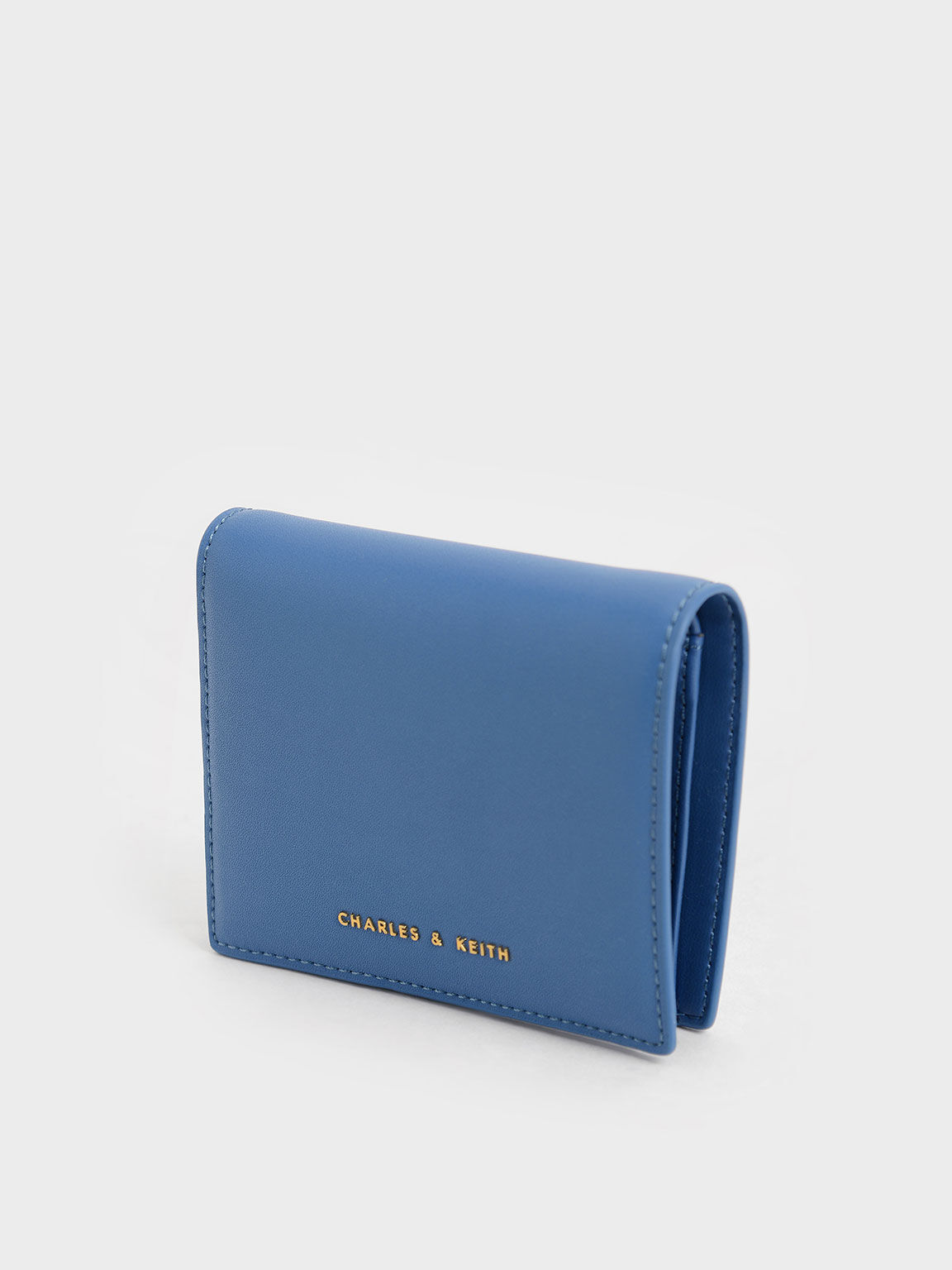 Evelynn Snap Button Mini Wallet, Blue, hi-res