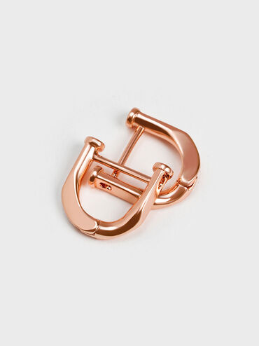 Gabine Huggie Earrings, Rose Gold, hi-res