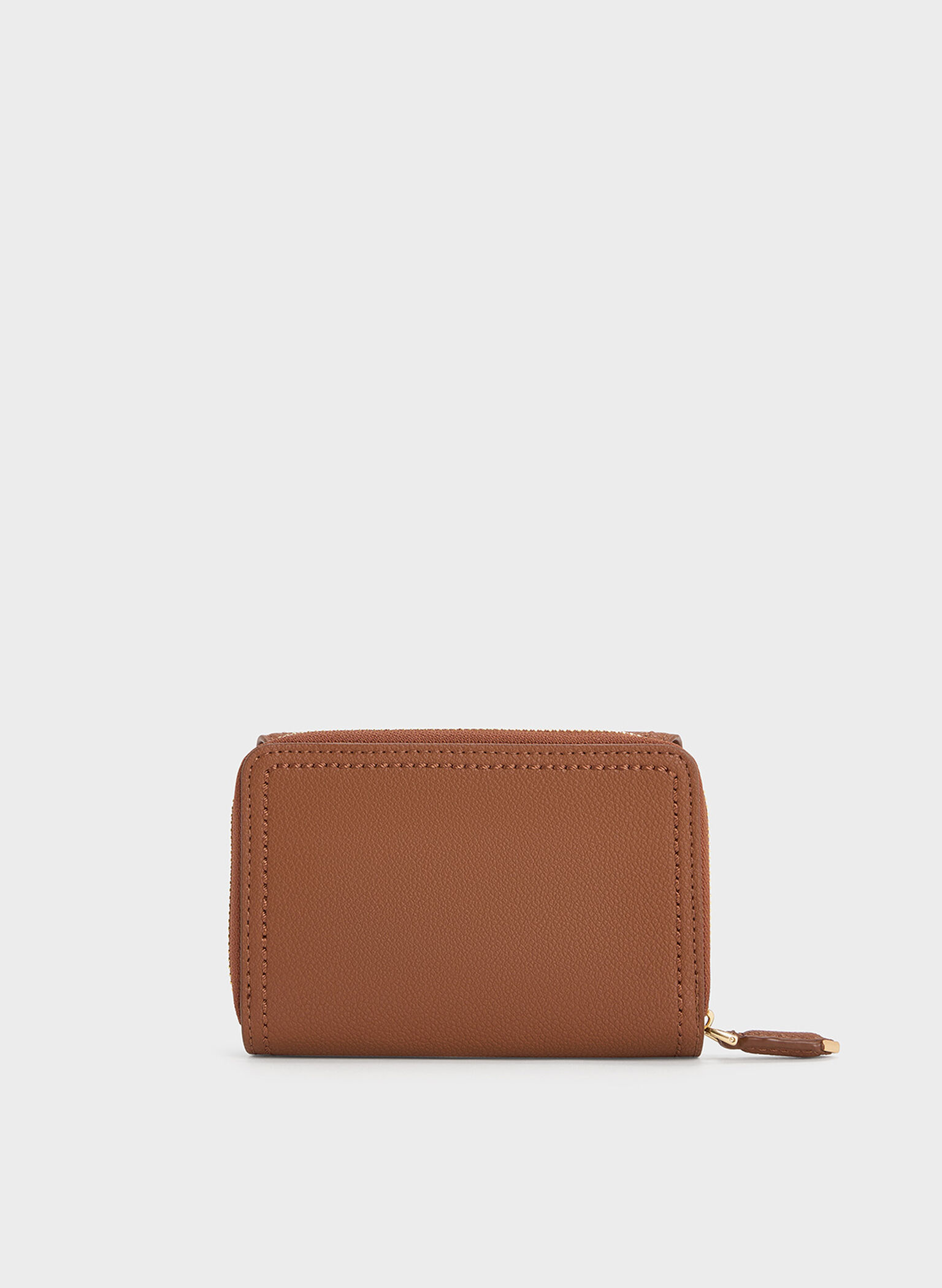 Stitch Trim Envelope Wallet, Chocolate, hi-res