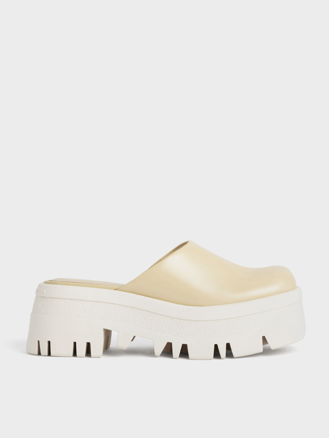 Rainier Platform Round-Toe Mules, Yellow, hi-res