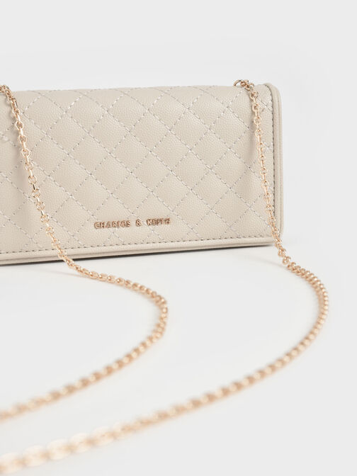 Quilted Pouch, Cream, hi-res