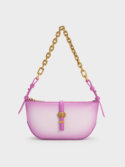 Trudy Ombre Belted Geometric Bag, Purple, hi-res