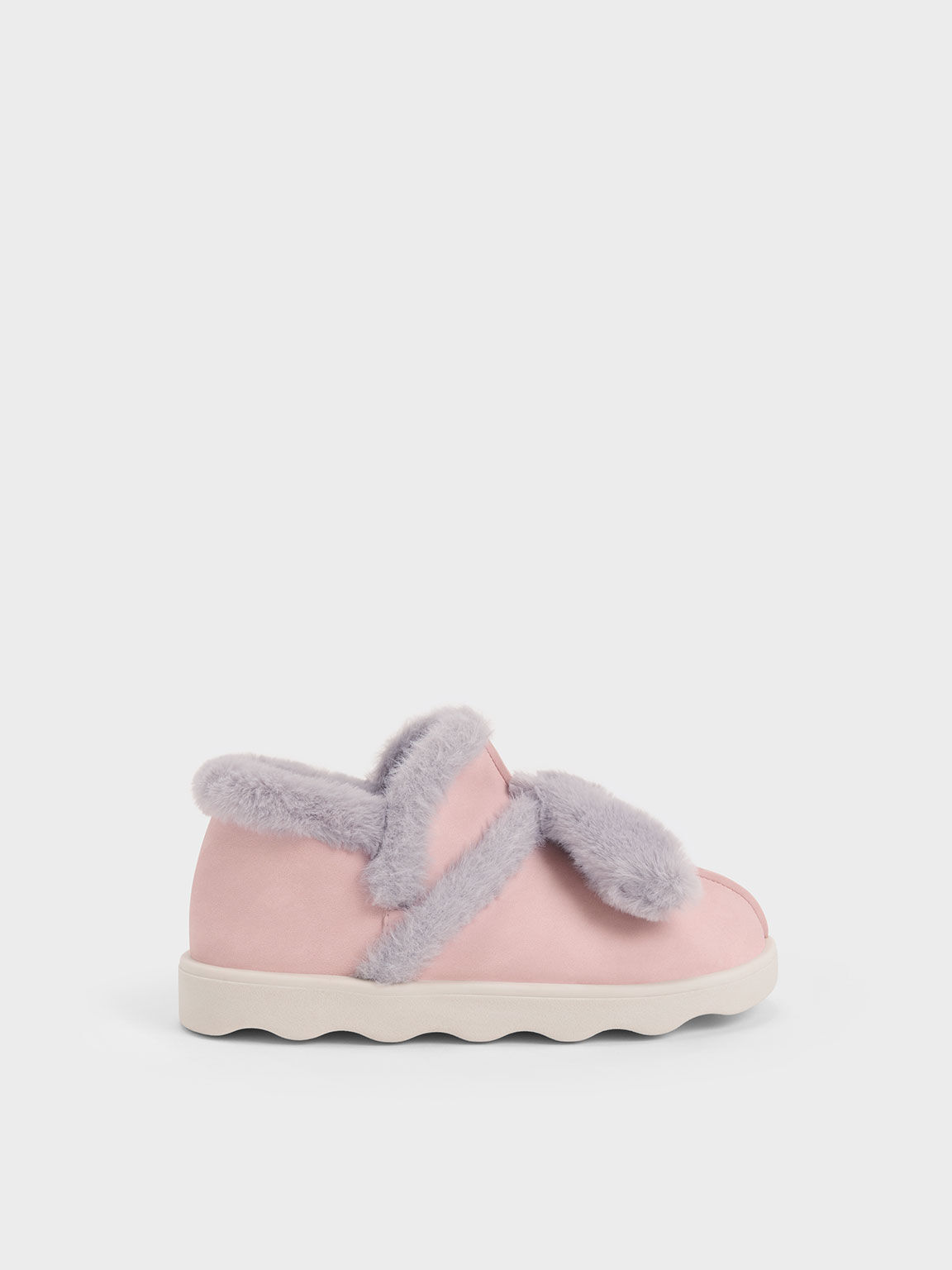 Girls' Fur-Trim Boots, Blush, hi-res