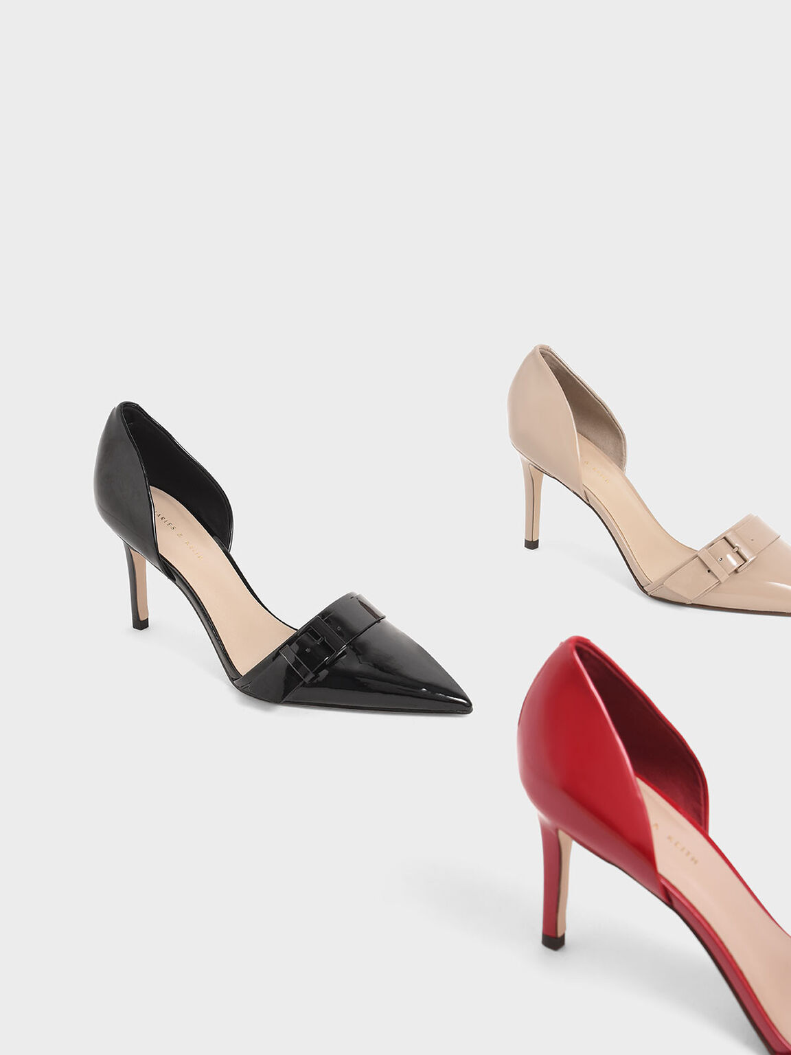 Black Patent D'Orsay Pumps | CHARLES KEITH US