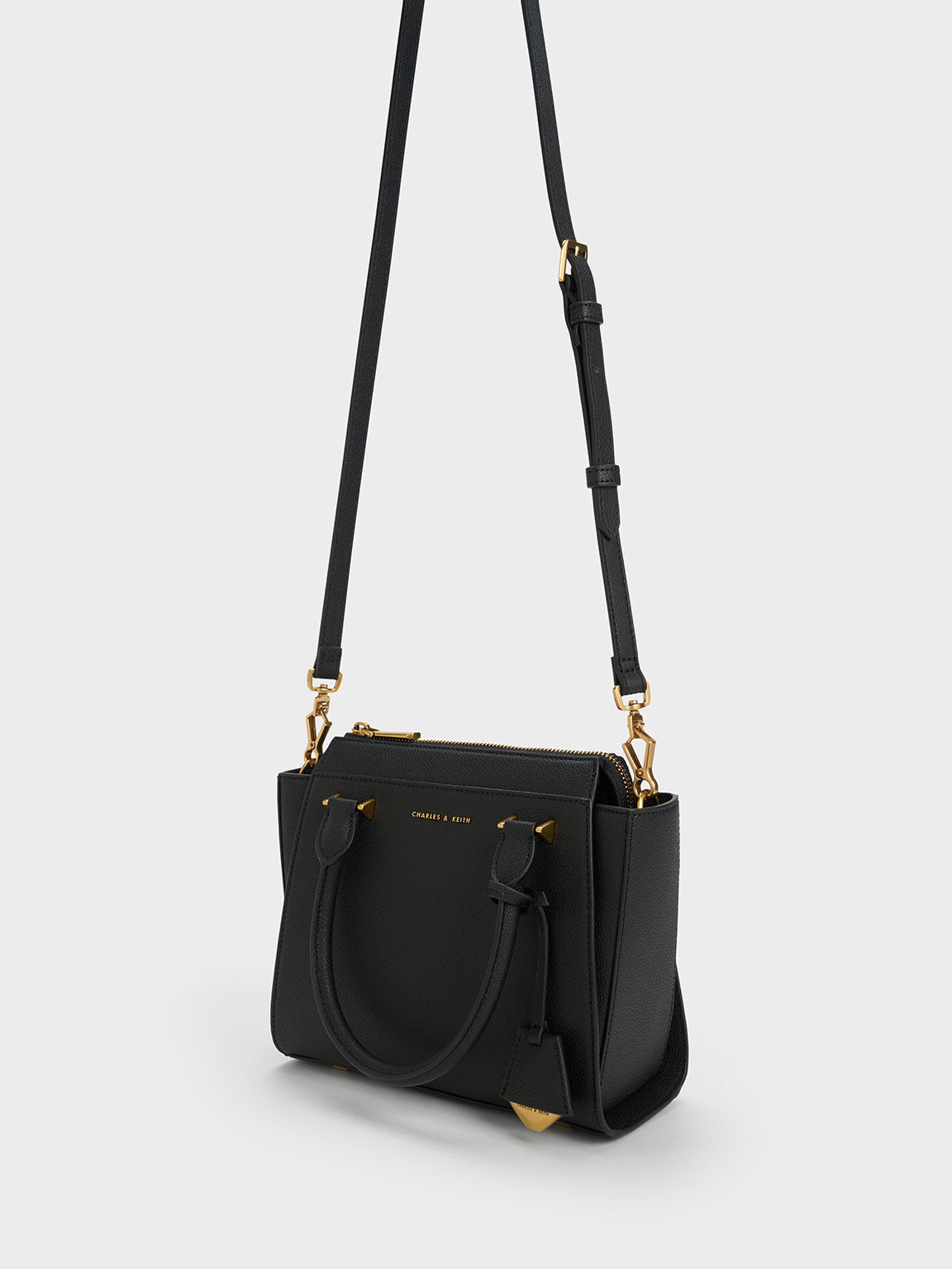Trapeze Tote Bag, Black, hi-res
