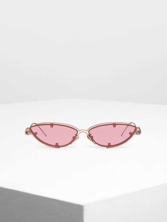 貓眼雙框墨鏡, 粉紅色, hi-res