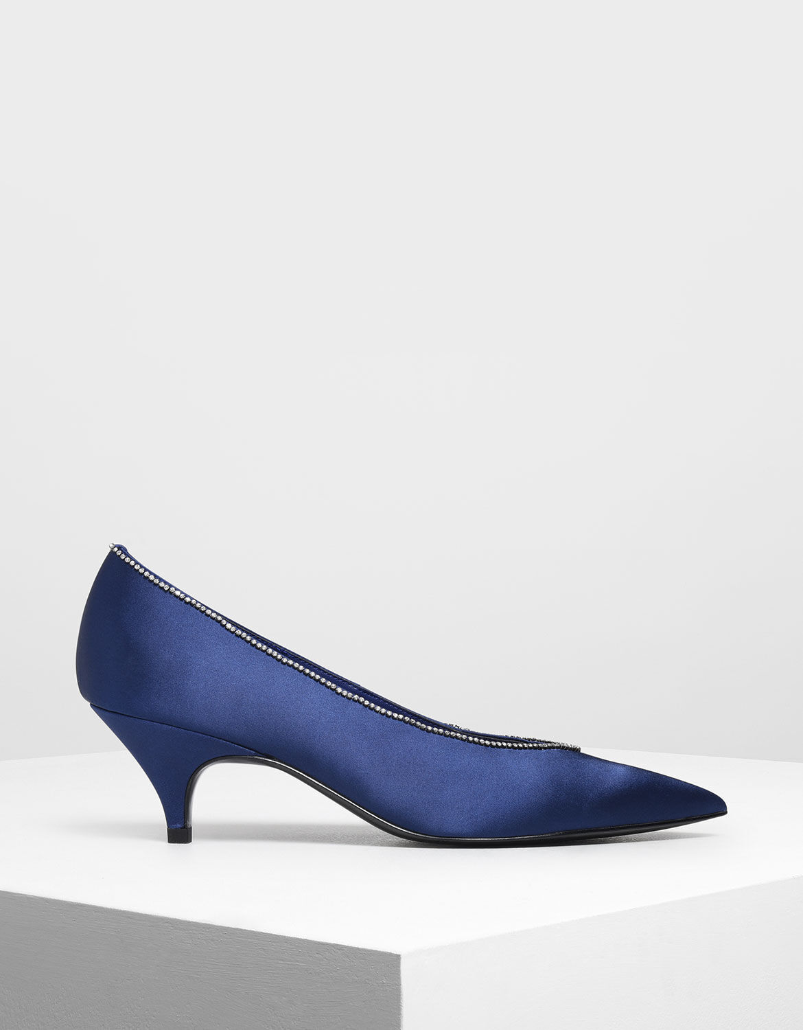 blue short heels