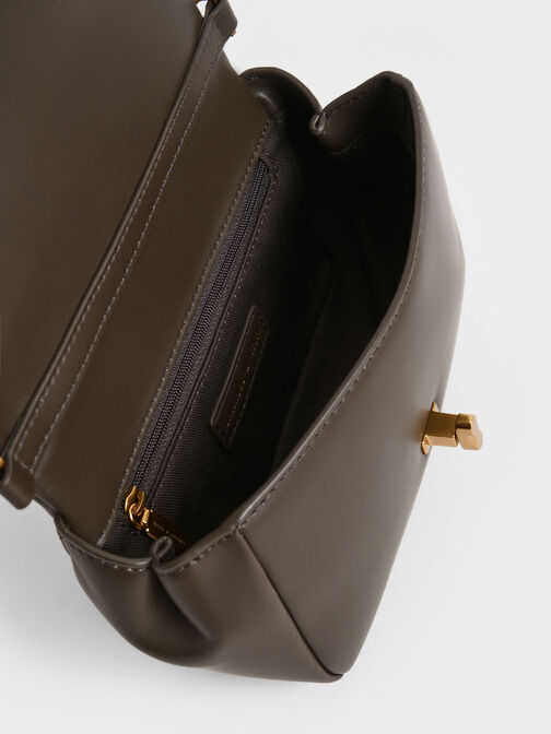 Iva Boxy Top Handle Bag, Dark Moss, hi-res