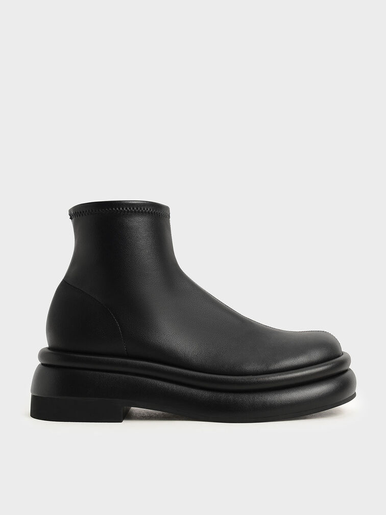 Nola Slip-On Ankle Boots​, Black, hi-res
