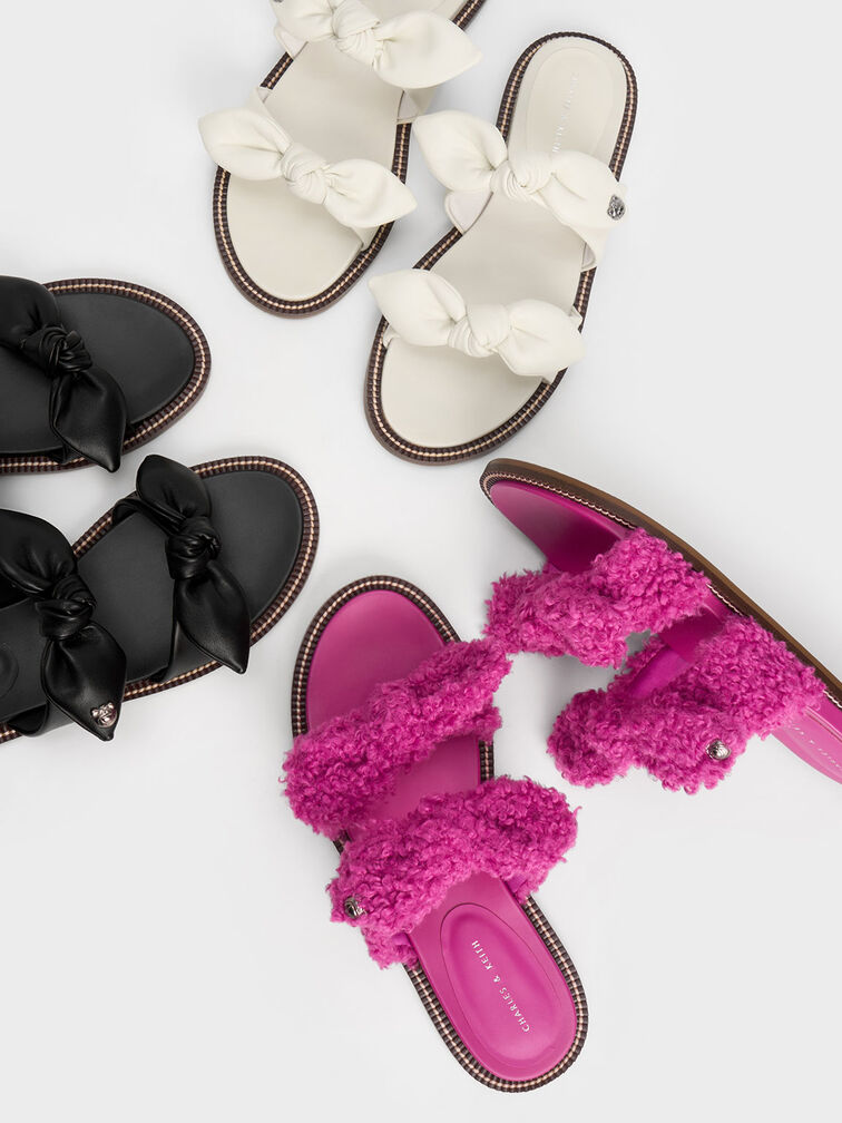 Lotso Double Knotted Slide Sandals, Chalk, hi-res