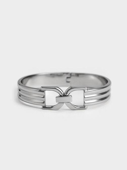 Gabine Cuff Bracelet, Silver, hi-res