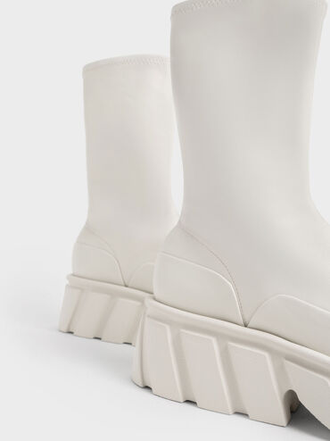 Aberdeen Platform Boots, Cream, hi-res