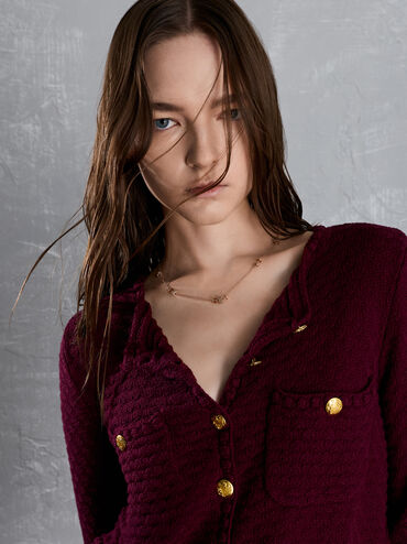 Hermione Crystal Choker Necklace, Rose Gold, hi-res