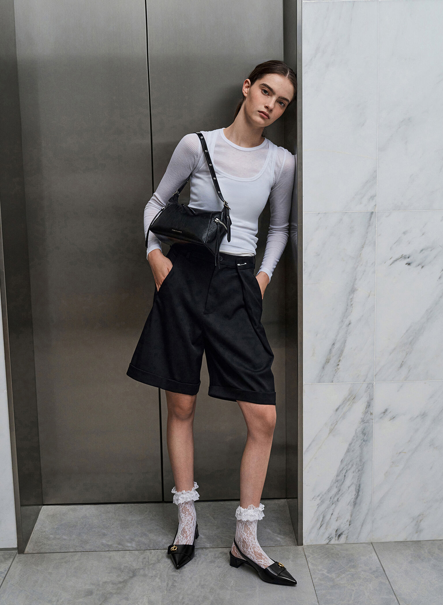 Xylia Shoulder Bag, Noir, hi-res
