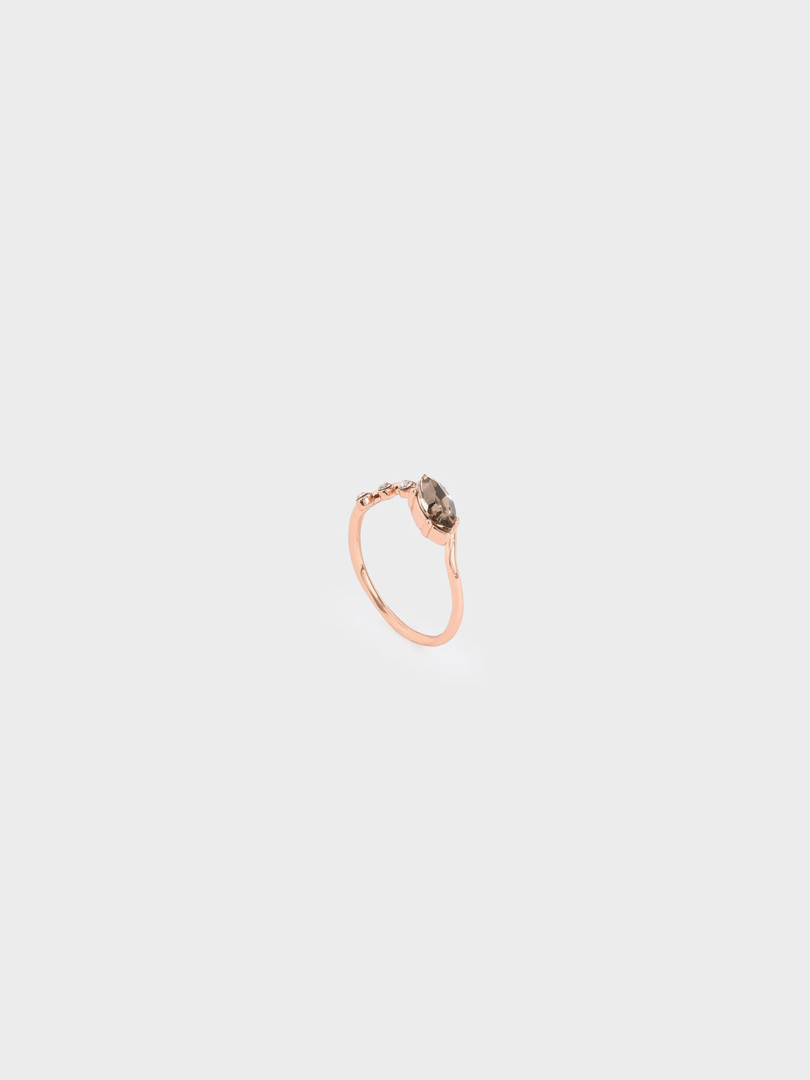 Honger Aanstellen Te voet Rose Gold Swarovski® Crystal Geometric Ring - CHARLES & KEITH US
