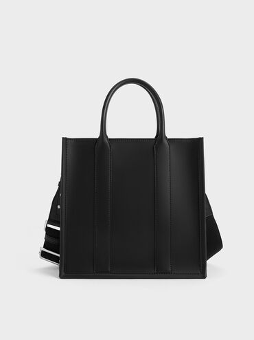 Clover Tote Bag, Noir, hi-res