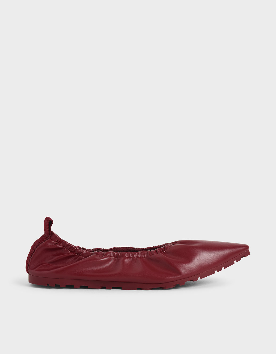 red ballerina pumps
